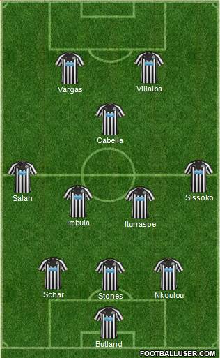 Newcastle United Formation 2014