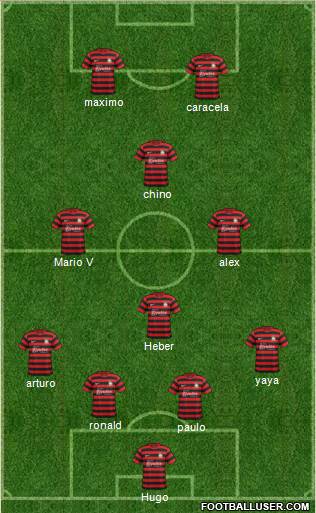 Wrexham 4-4-2 football formation