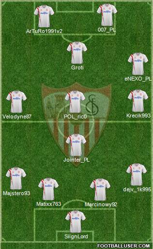 Sevilla F.C., S.A.D. Formation 2014