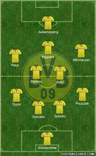 Borussia Dortmund Formation 2014
