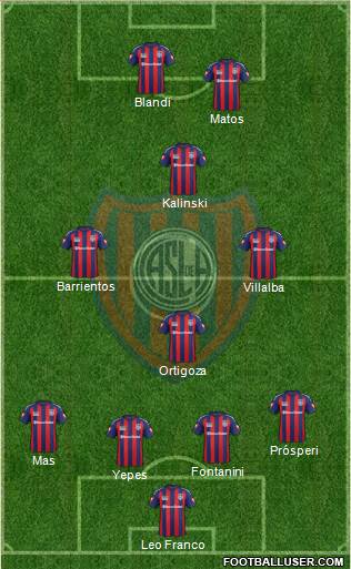 San Lorenzo de Almagro Formation 2014