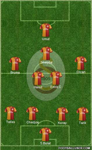 Galatasaray SK Formation 2014