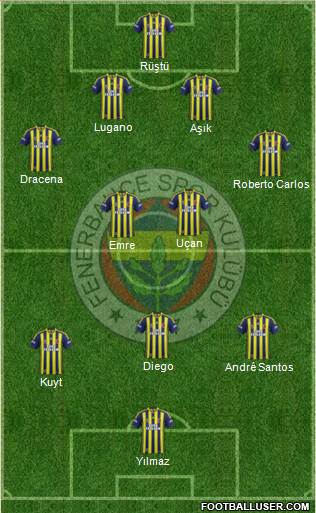 Fenerbahçe SK Formation 2014