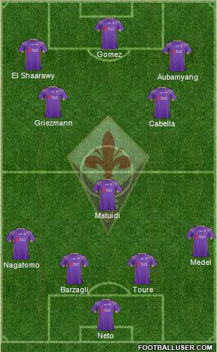 Fiorentina Formation 2014