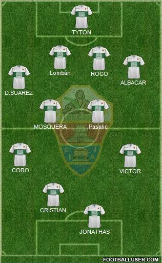 Elche C.F., S.A.D. Formation 2014