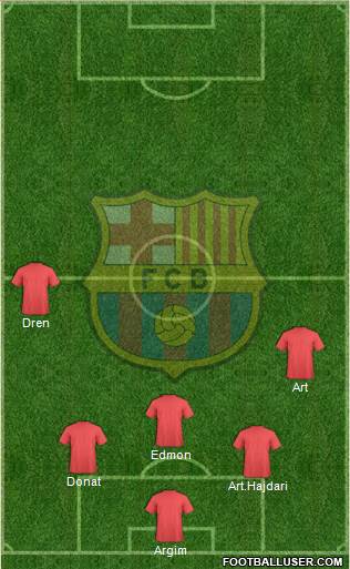 F.C. Barcelona Formation 2014