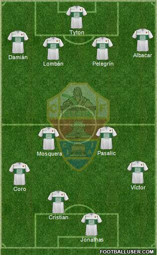 Elche C.F., S.A.D. Formation 2014
