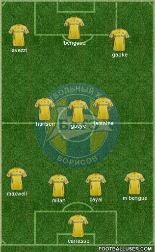 BATE Borisov Formation 2014
