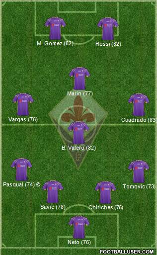Fiorentina Formation 2014