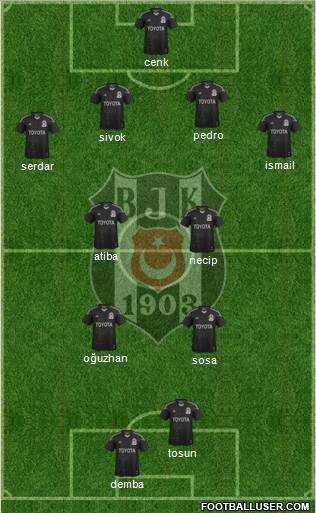 Besiktas JK Formation 2014