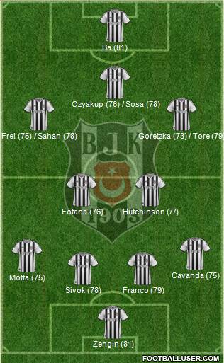 Besiktas JK Formation 2014