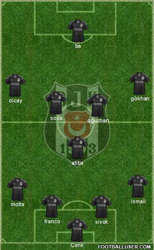 Besiktas JK Formation 2014