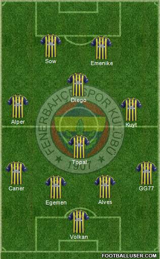 Fenerbahçe SK Formation 2014