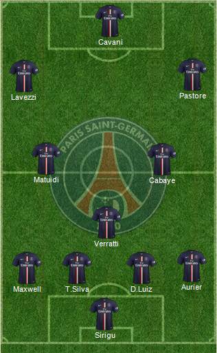 Paris Saint-Germain Formation 2014