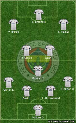 Fenerbahçe SK Formation 2014