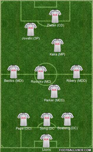 Tottenham Hotspur Formation 2014