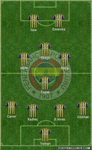 Fenerbahçe SK Formation 2014