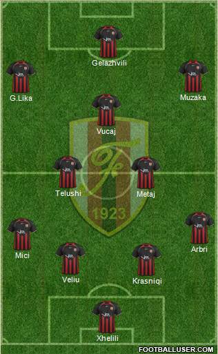 KS Flamurtari Vlorë Formation 2014