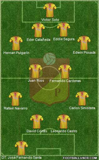 CS Deportivo Pereira Formation 2014