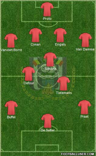 RSC Anderlecht Formation 2014