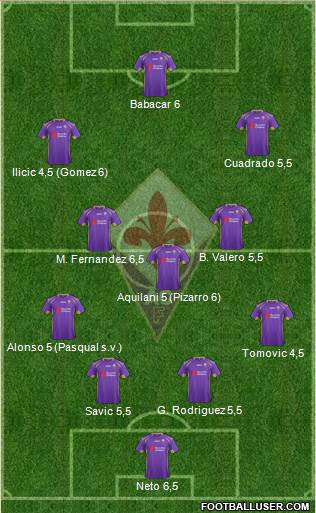 Fiorentina Formation 2014