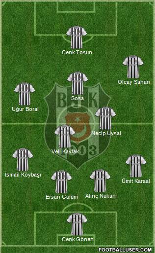 Besiktas JK Formation 2014