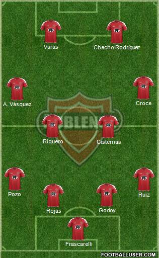 CD Ñublense S.A.D.P. football formation