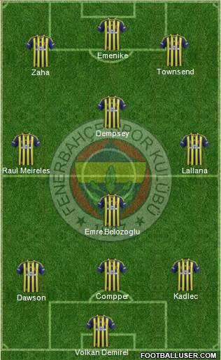 Fenerbahçe SK Formation 2014