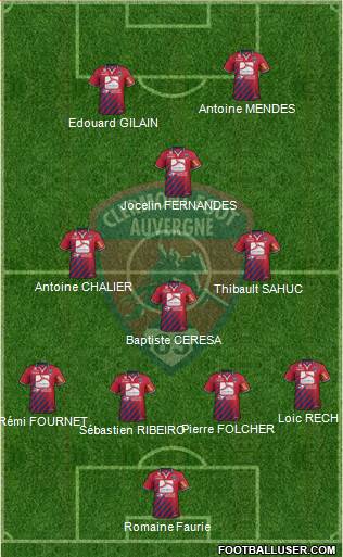 Clermont Foot Auvergne 63 Formation 2014