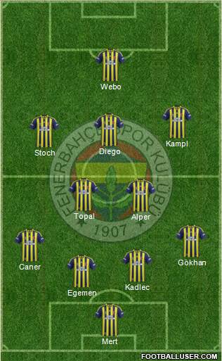 Fenerbahçe SK Formation 2014