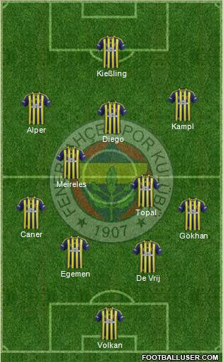 Fenerbahçe SK Formation 2014