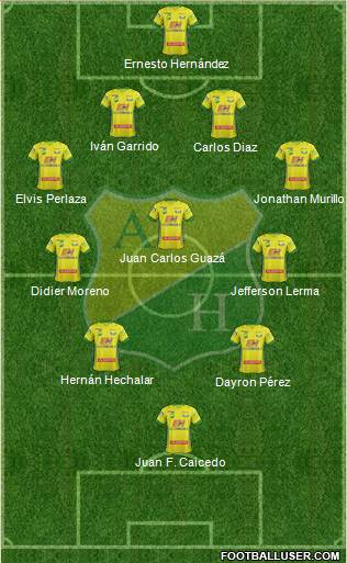 CD Atlético Huila Formation 2014