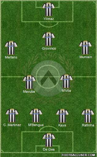 Udinese Formation 2014