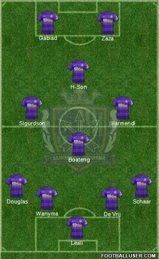 Sanfrecce Hiroshima Formation 2014
