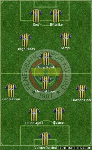 Fenerbahçe SK Formation 2014