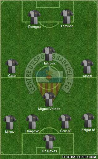 C.E. Sabadell Formation 2014