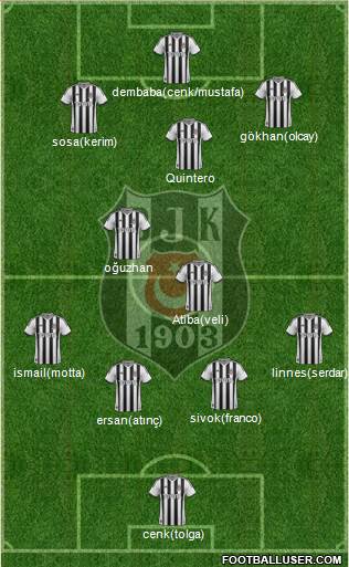 Besiktas JK Formation 2014