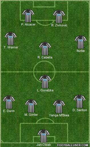 Newcastle United Formation 2014