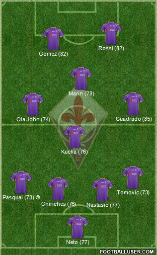 Fiorentina Formation 2014