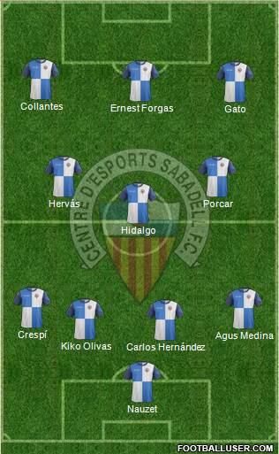 C.E. Sabadell Formation 2014