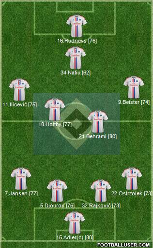 Hamburger SV Formation 2014