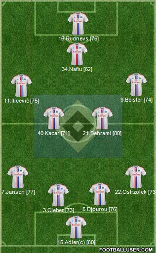 Hamburger SV Formation 2014