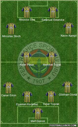 Fenerbahçe SK Formation 2014