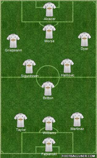 Swansea City Formation 2014