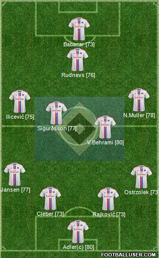 Hamburger SV Formation 2014