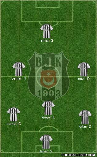 Besiktas JK Formation 2014