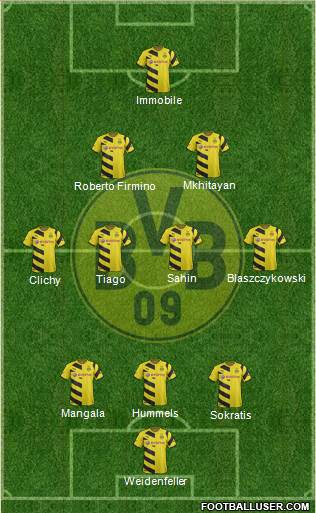 Borussia Dortmund Formation 2014