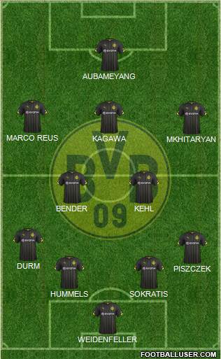 Borussia Dortmund Formation 2014