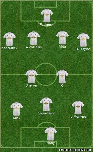 Swansea City Formation 2014