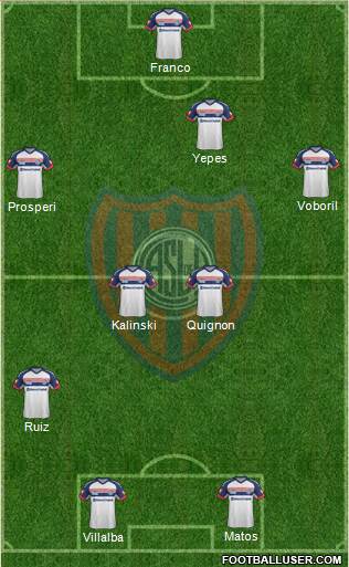 San Lorenzo de Almagro Formation 2014
